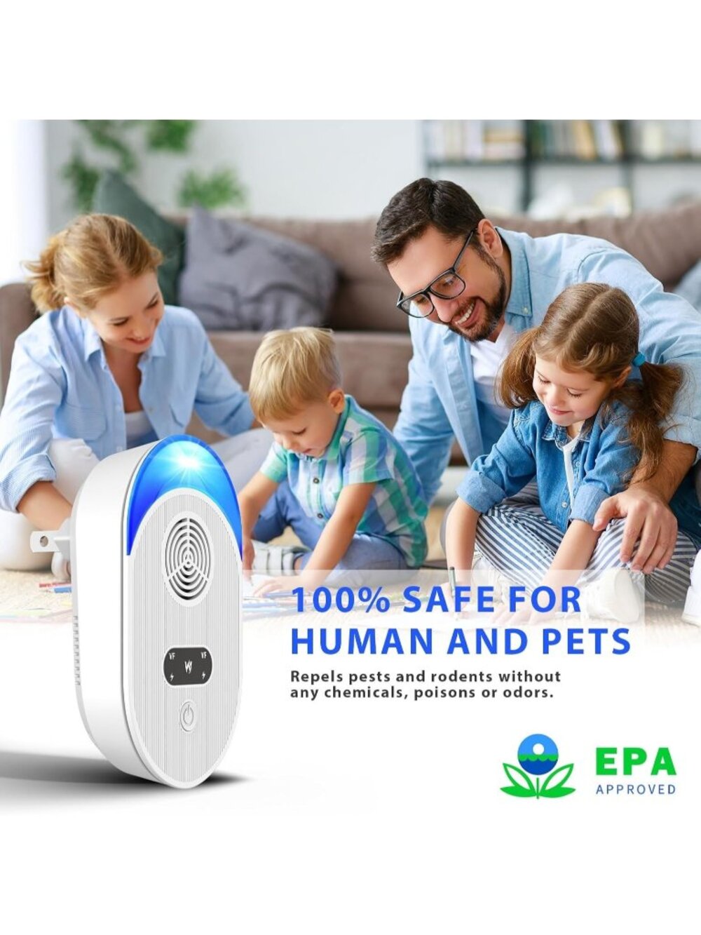 Upgraded Version Ultrasonic Pest & Insect Repeller, Ultrasonic Repellent Ro - Picture 4 of 7